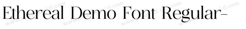 Ethereal Demo Font Regular字体转换